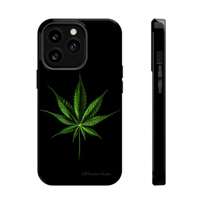 "Cannabis Chic" Marijuana Leaf Phone Case -MagSafe Tough Cases