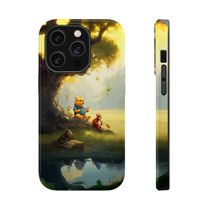 Introducing the "Winnie-The-Pooh Storytime" Cell Phone Case – A Nostalgic Journey with Friends -MagSafe Tough Cases