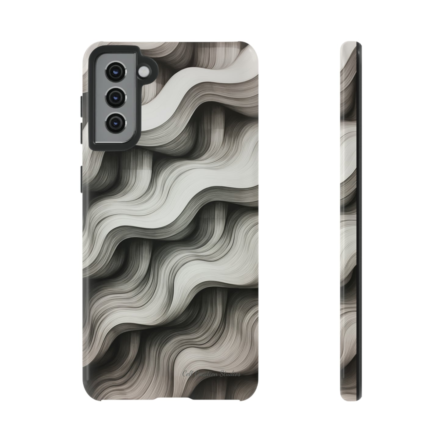 The "Geometric Waves" Cell Phone Case -Tough Cases