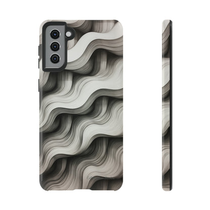 The "Geometric Waves" Cell Phone Case -Tough Cases