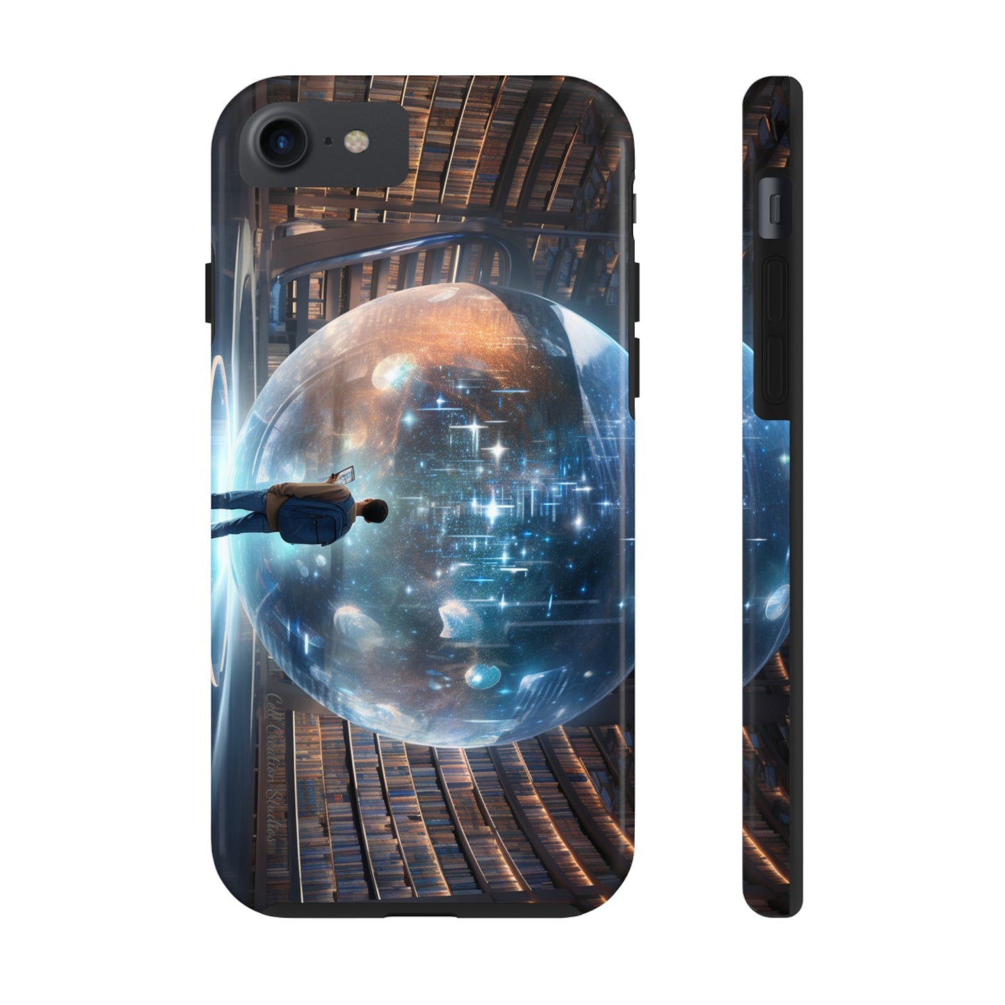 Introducing the "Library Luminary" Cell Phone Case – Where Knowledge Meets Mystery -Tough Phone Cases