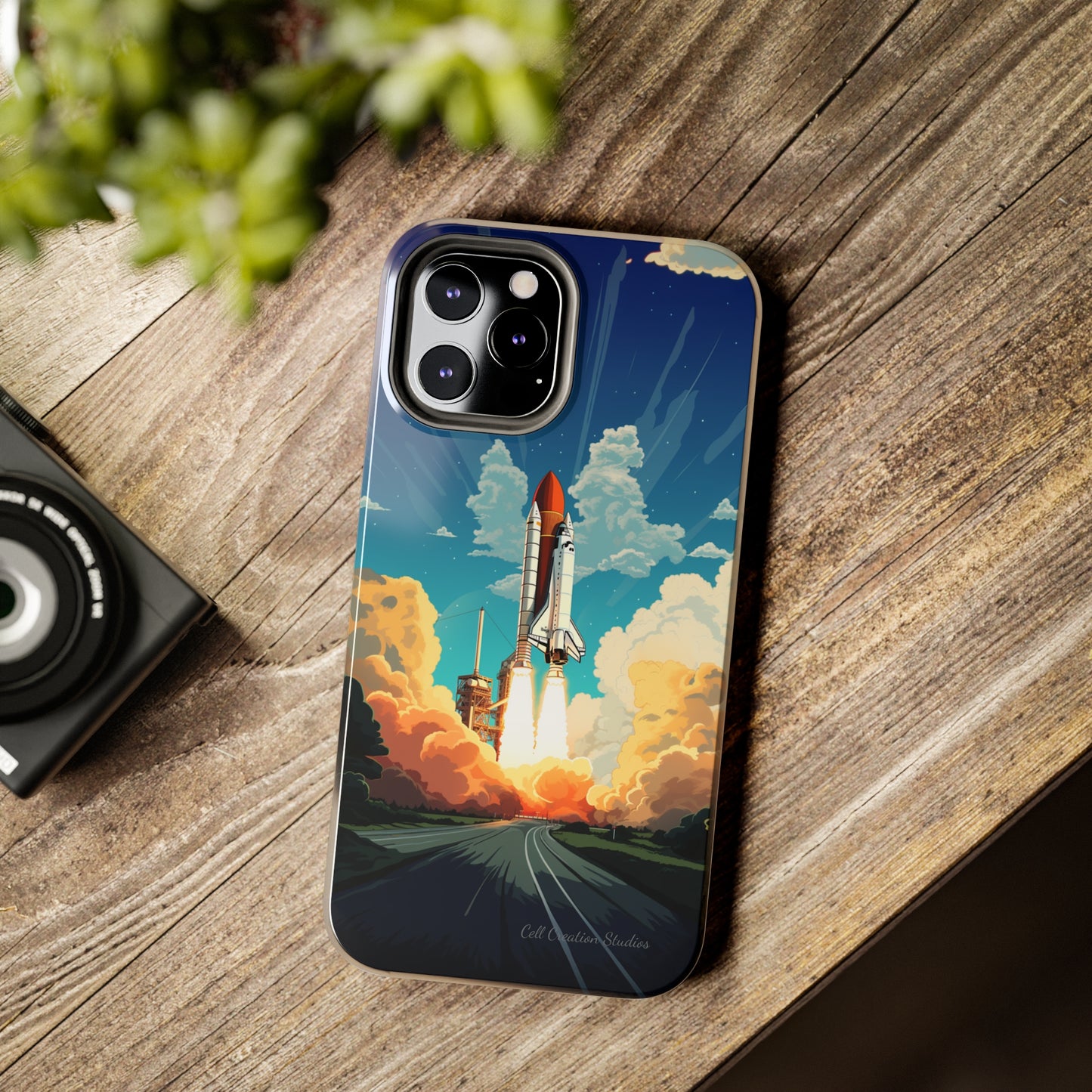 Introducing the "NASA Space Shuttle Launch" Cell Phone Case – Elevate Your Style to New Heights -Tough Phone Cases