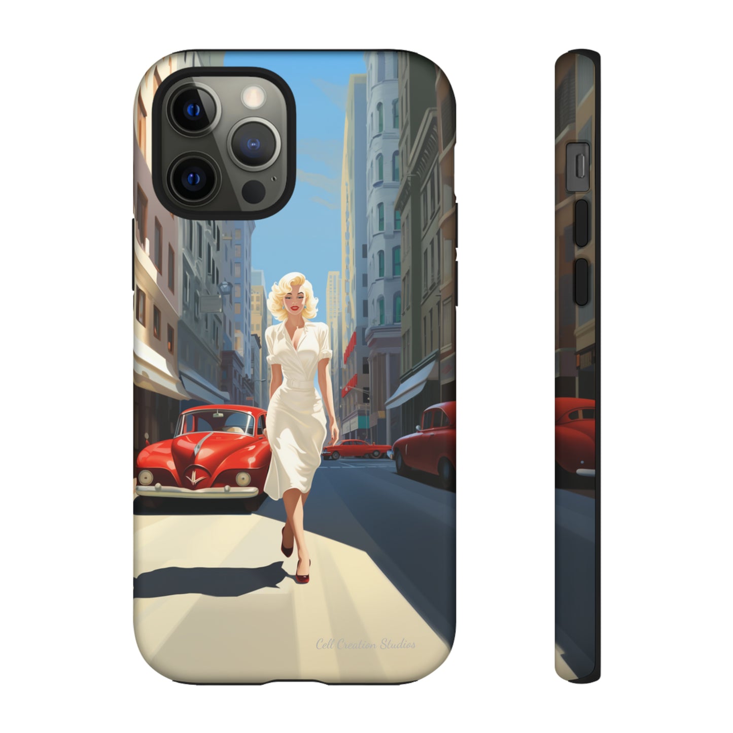 "City Stroll Glamour" Marilyn Monroe Phone Case -Tough Cases