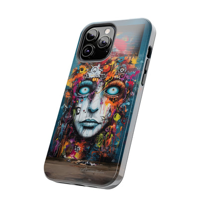 Elevate Your Style with our "Graffiti Face Concrete Wall" Phone Case -Tough Phone Cases