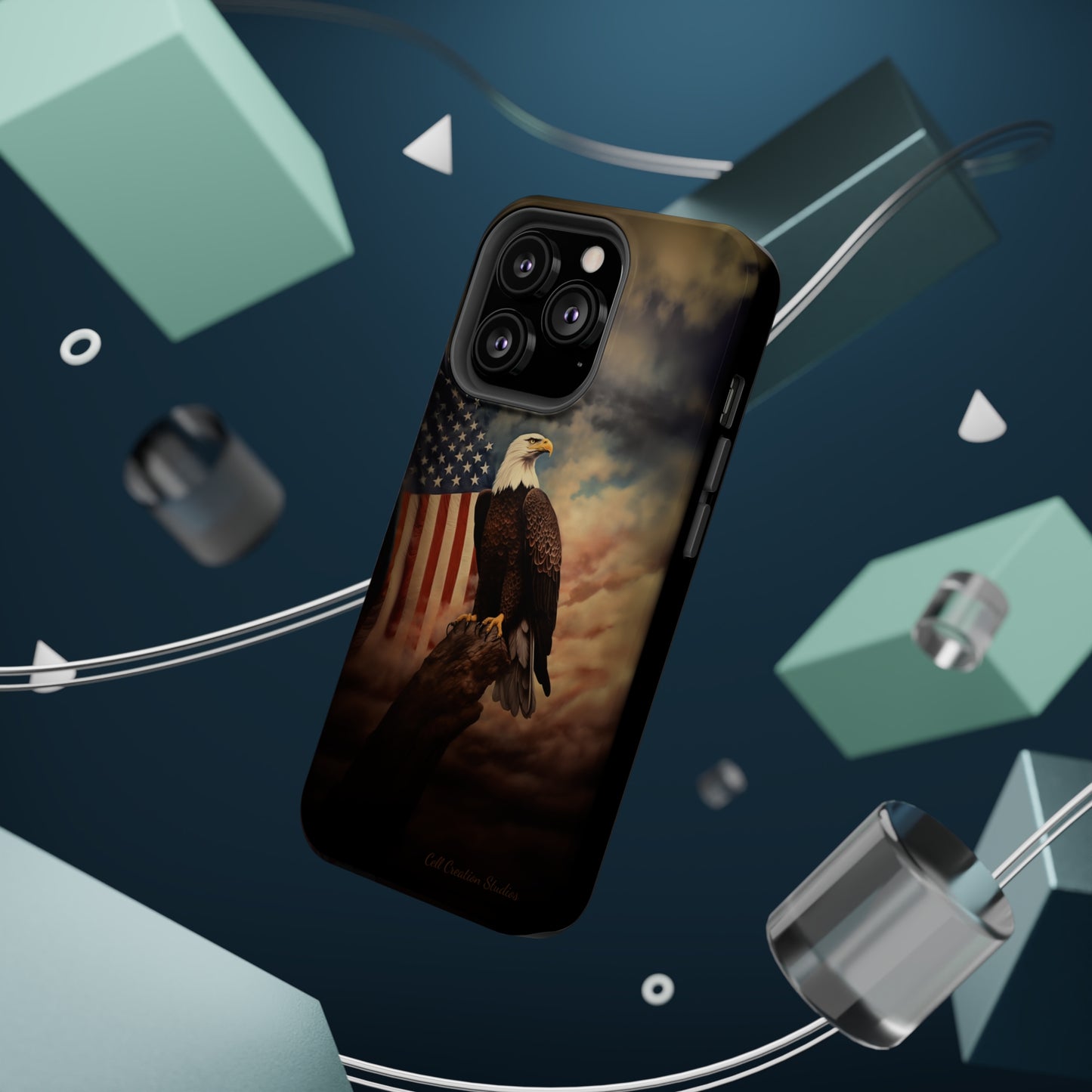 Introducing the "Patriot's Pride" Cell Phone Case – Soar with the American Eagle in Style -MagSafe Tough Cases