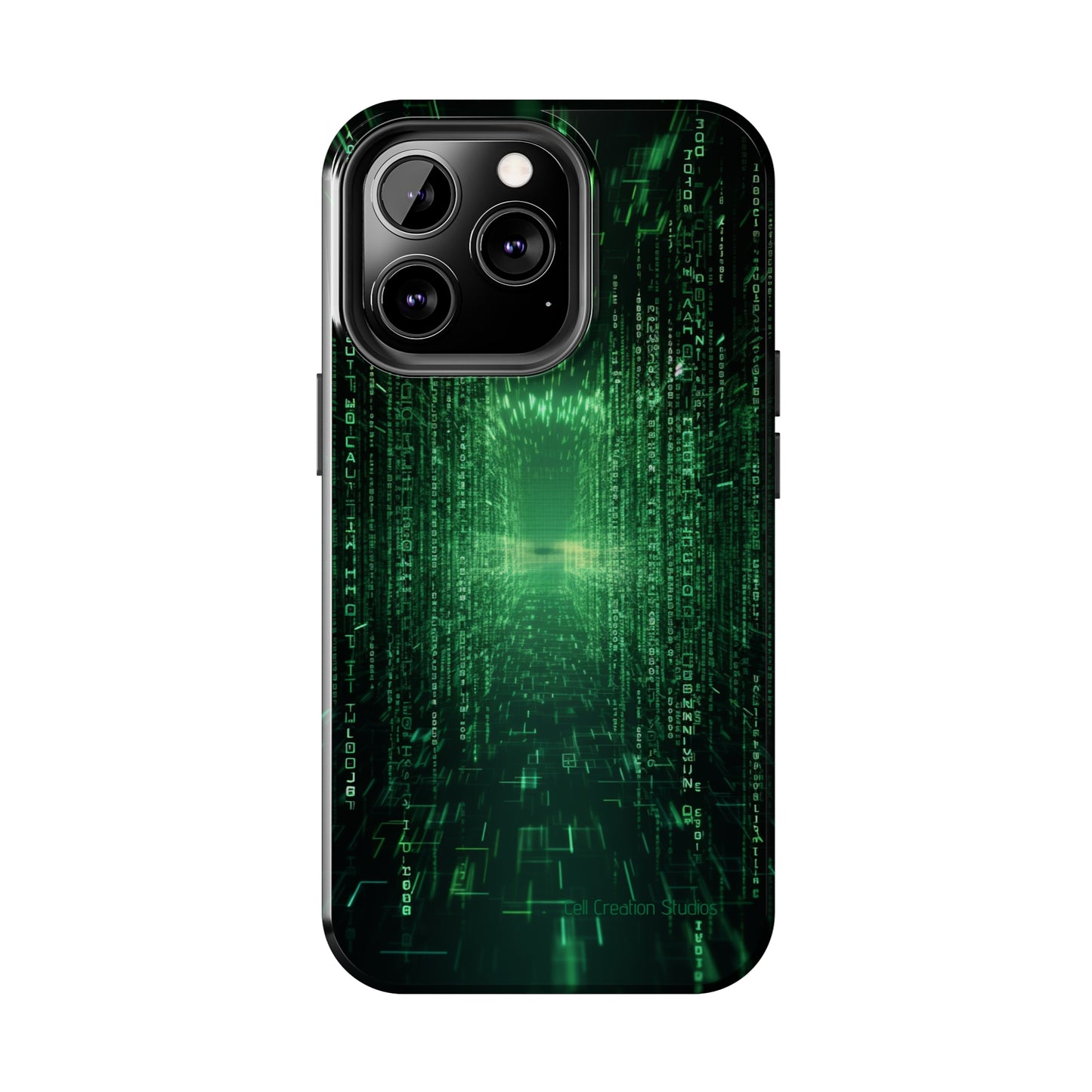 Introducing our "Digital Code Stream" Cell Phone Case – where style meets technology for your device's protection -Tough Phone Cases