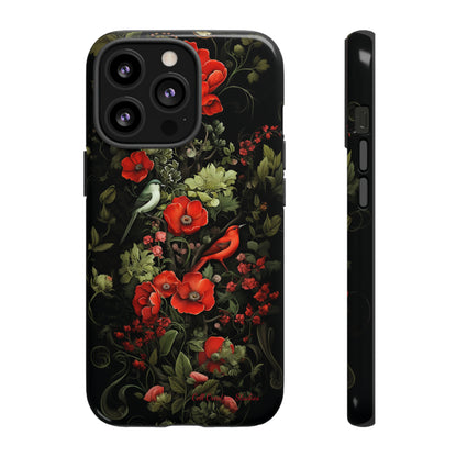 "Floral Serenade Elegance" -Tough iPhone Cases