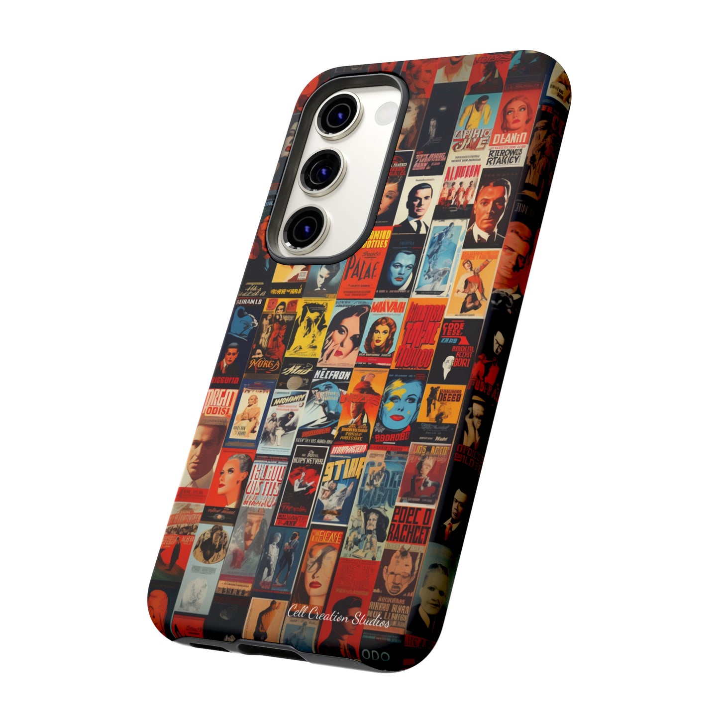 Introducing the "Vintage Movie Poster Collage" Cell Phone Case – Timeless Hollywood Charm -Tough Cases