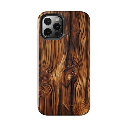 "Wood Grain Elegance" -Tough iPhone Cases