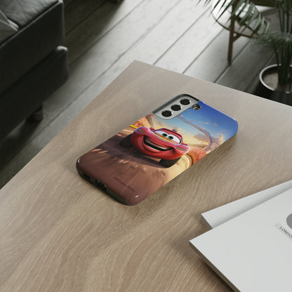 The "Smiling Red Racer" Phone Case -Tough Cases