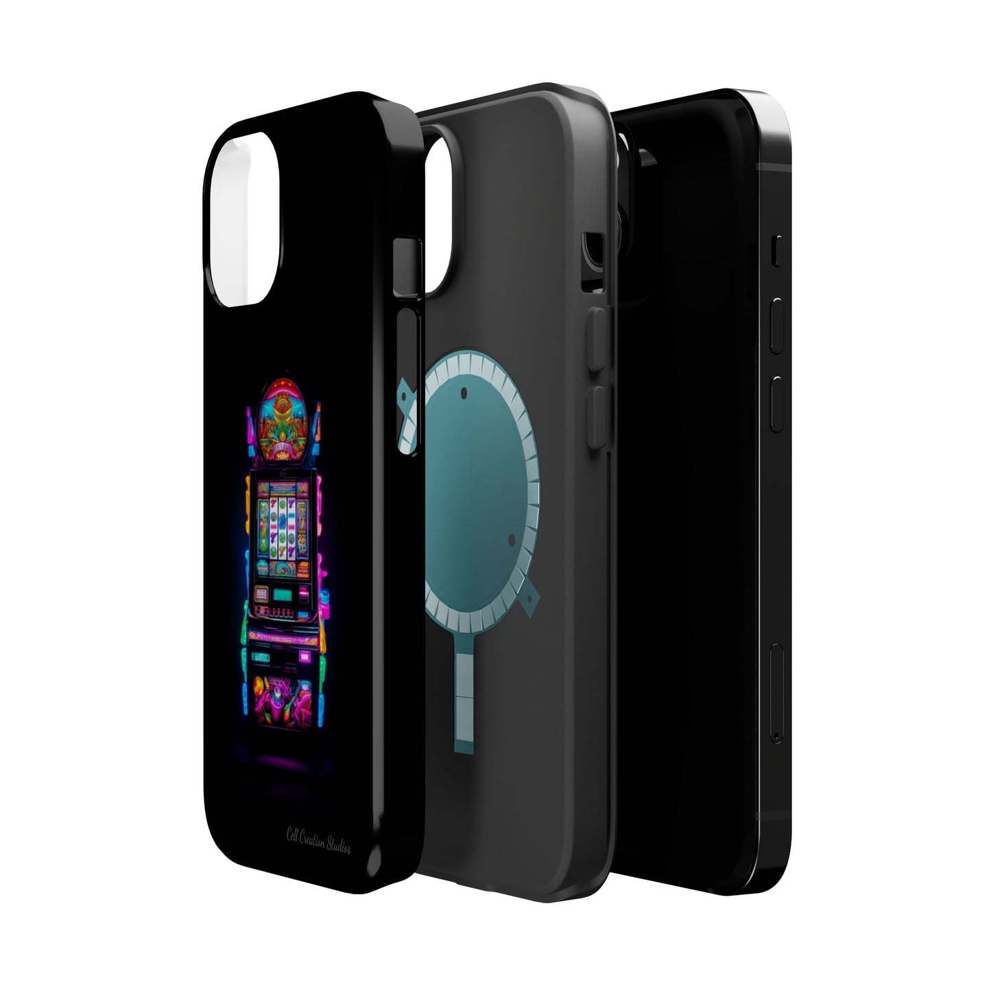 Introducing the "Vibrant Slot Frenzy" Cell Phone Case – Experience the Thrill of Colors and Luck -MagSafe Tough Cases