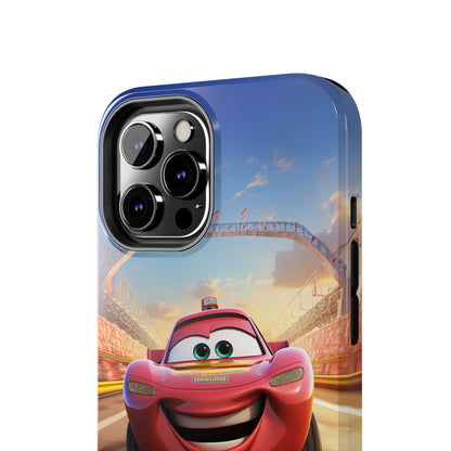 The "Smiling Red Racer" Phone Case -Tough Phone Cases