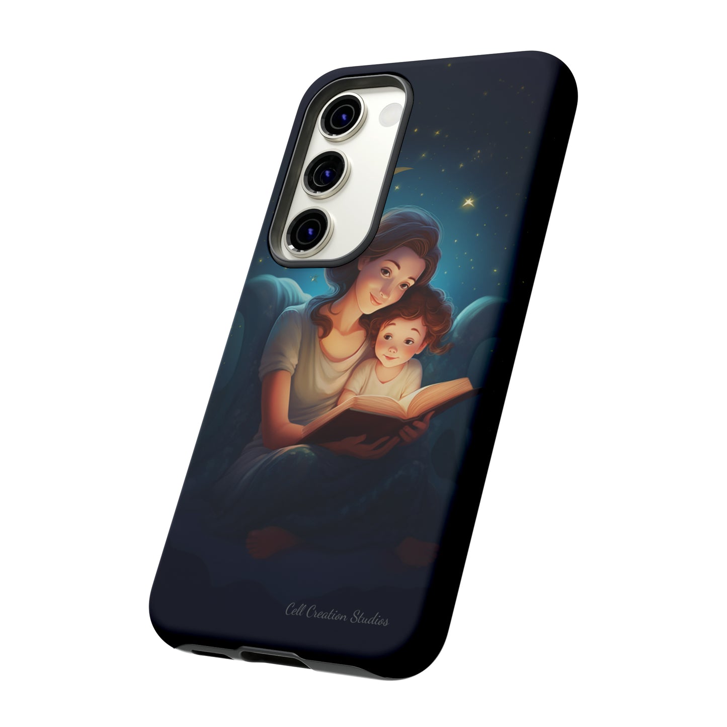 Introducing the "Bedtime Story Bliss" Cell Phone Case – Cherish Heartwarming Moments with Every Glance -Tough Cases