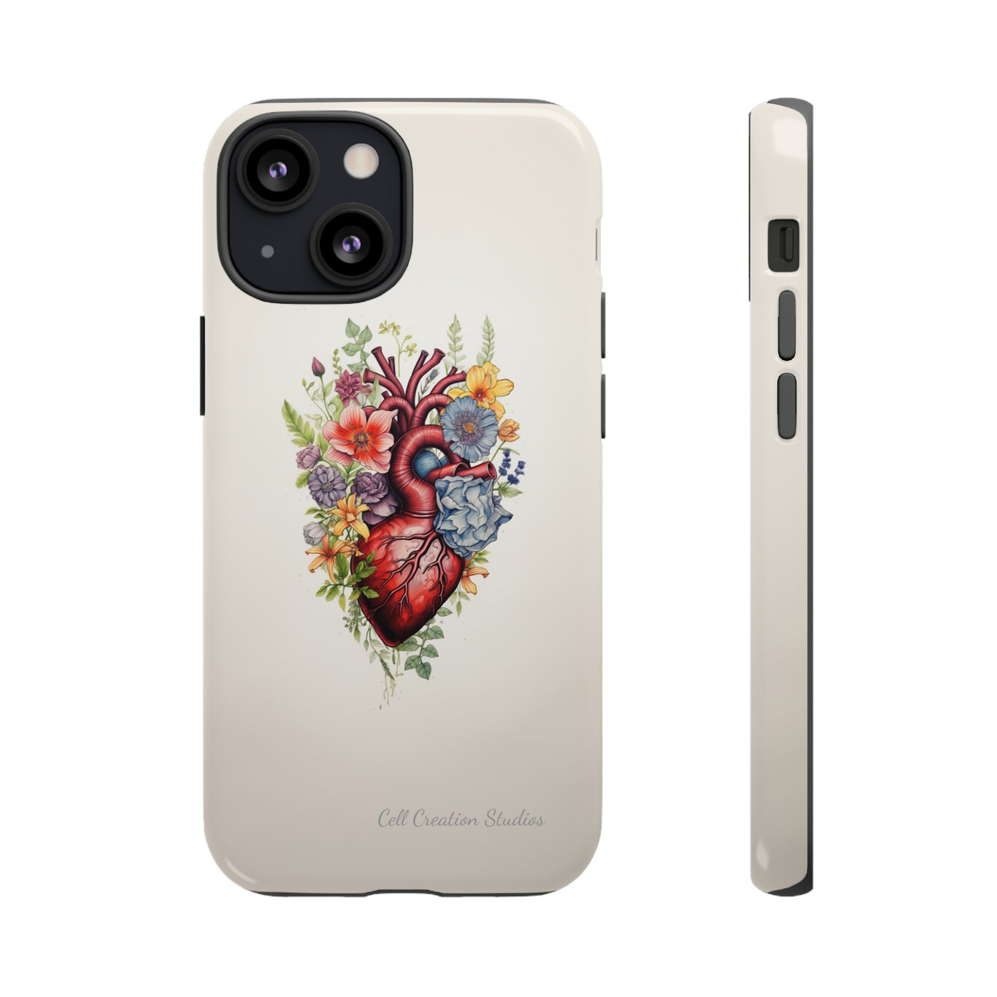 "Blooming Hearts" -Tough iPhone Cases