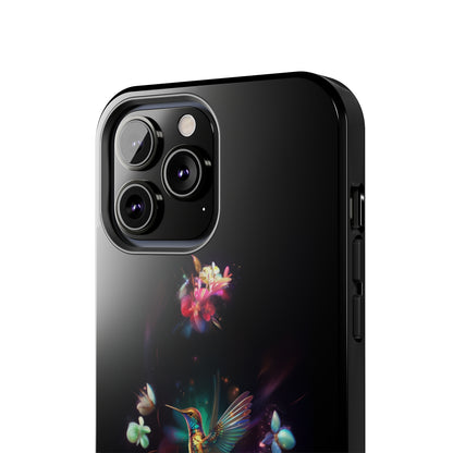 Introducing the "Floral Harmony Hummingbird" Cell Phone Case – Where Elegance Meets Nature -Tough Phone Cases