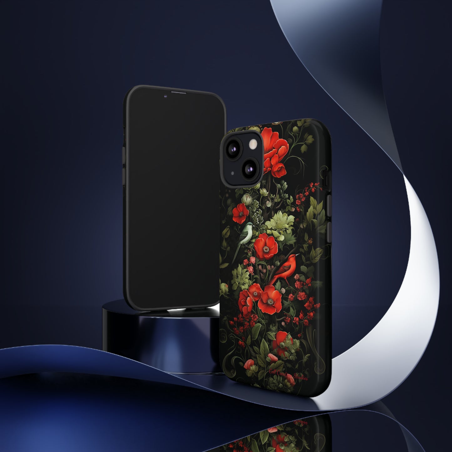 "Floral Serenade Elegance" -Tough iPhone Cases