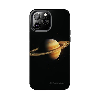 Introducing the "Saturn's Elegance" Cell Phone Case – A Cosmic Masterpiece -Tough Phone Cases