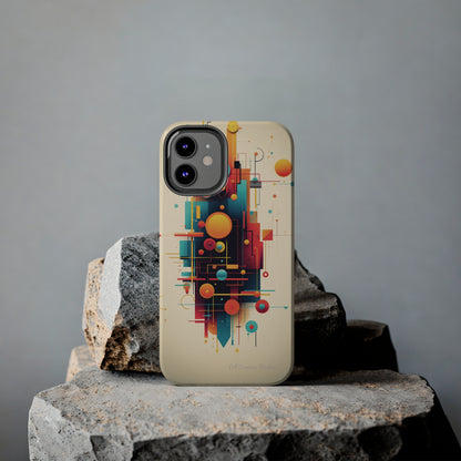 The "Colorful Geometric Pattern" Cell Phone Case- Elevate Your Phone's Look -Tough Phone Cases