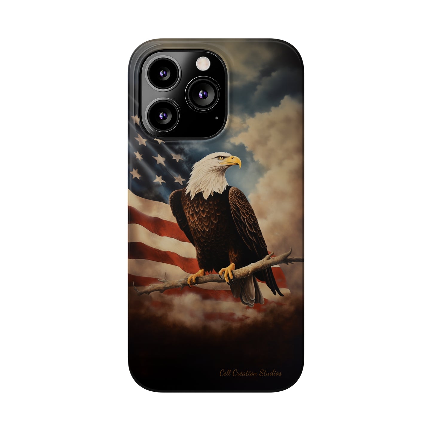 Introducing the "Eagle's Majesty" Cell Phone Case – Soar with American Pride -Slim Phone Cases