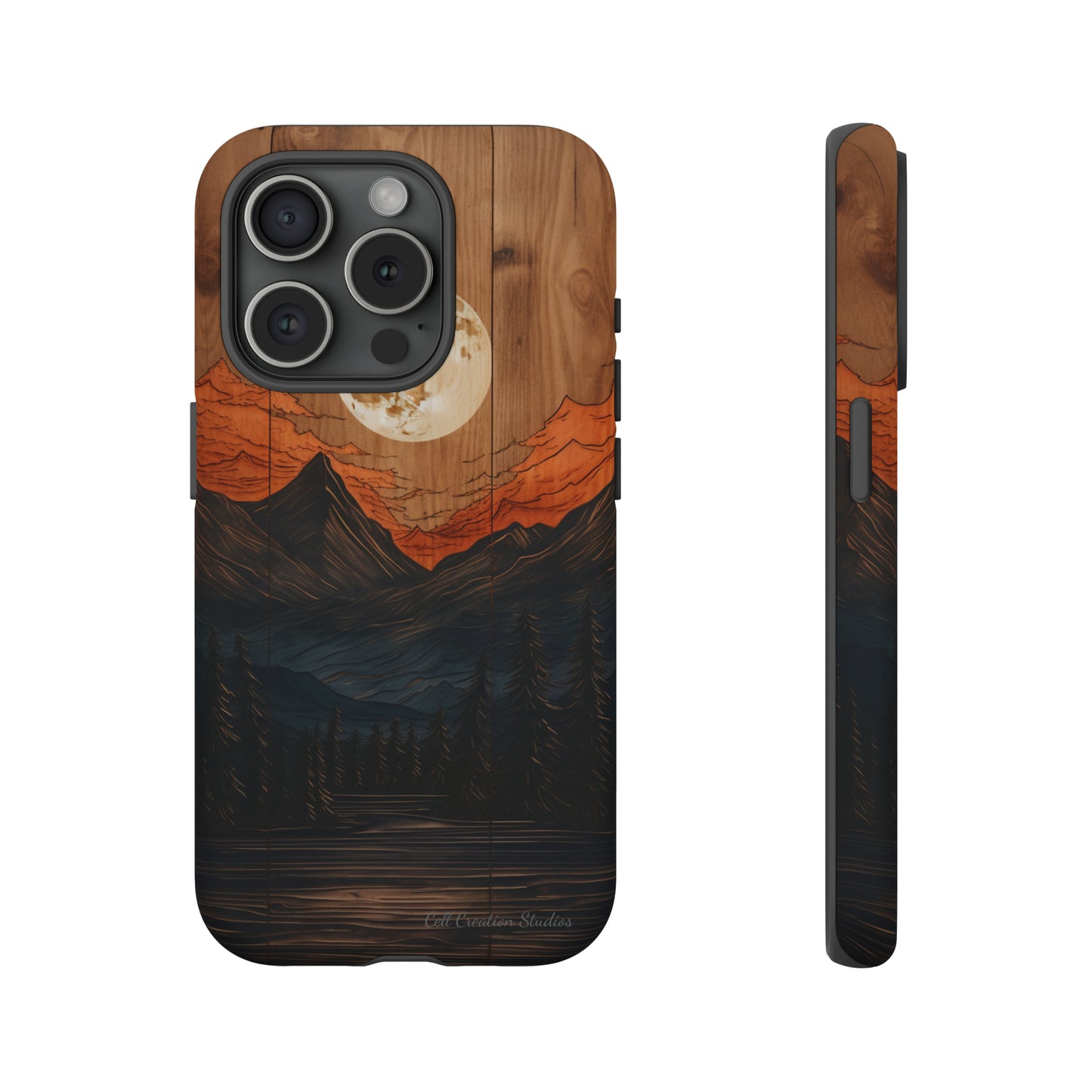 "Elevate Your Style with the Mountain Moonlight Phone Case" -Tough Cases