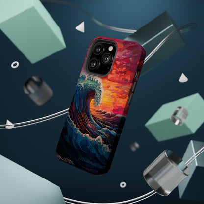 "Colorful Ocean Wave" Cell Phone Case -MagSafe Tough Cases