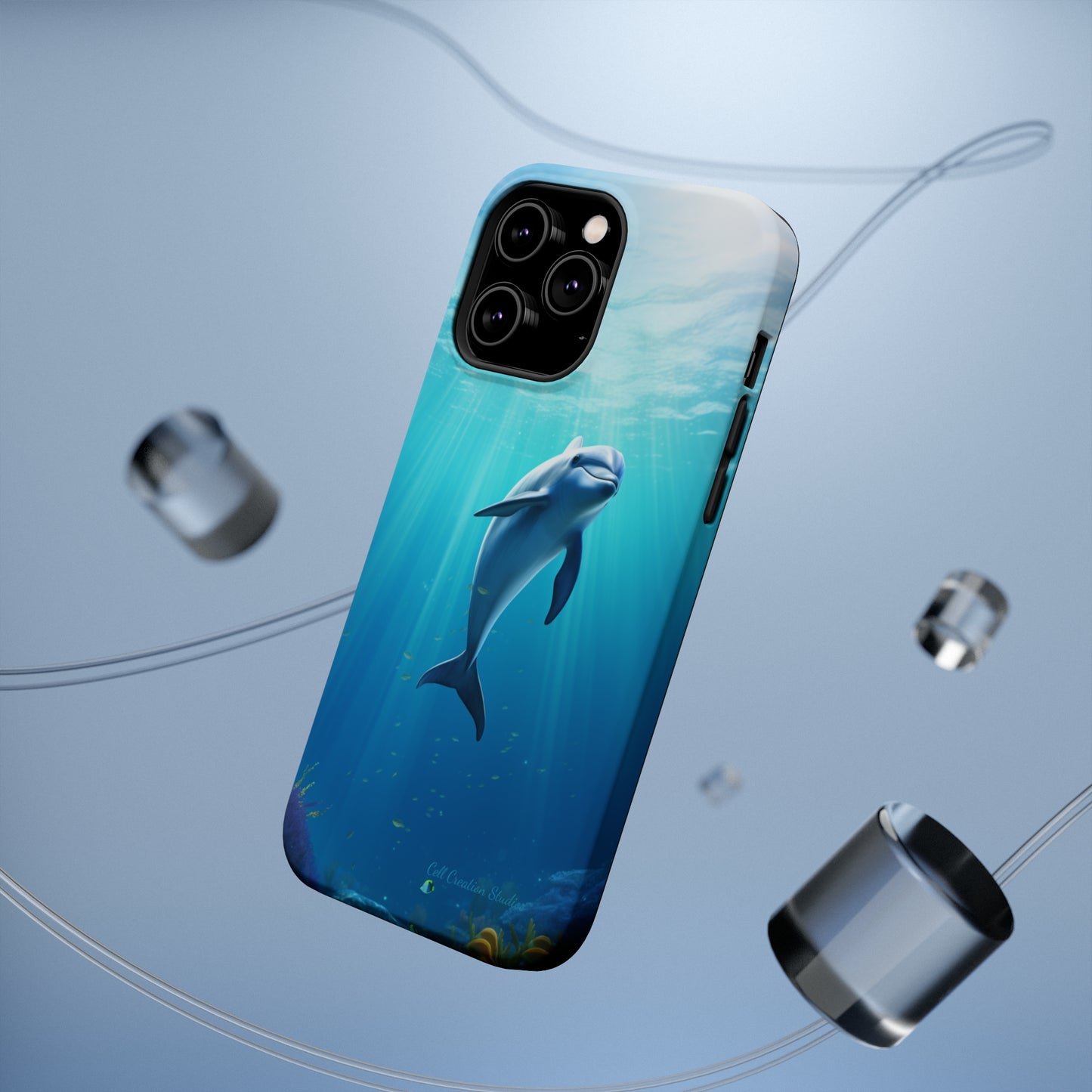 The "Dolphin Serenity" -MagSafe Tough iPhone Cases