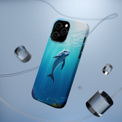 The "Dolphin Serenity" -MagSafe Tough iPhone Cases