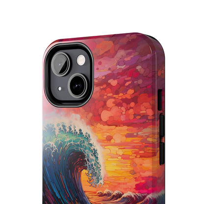 "Colorful Ocean Wave" Cell Phone Case -Tough Phone Cases