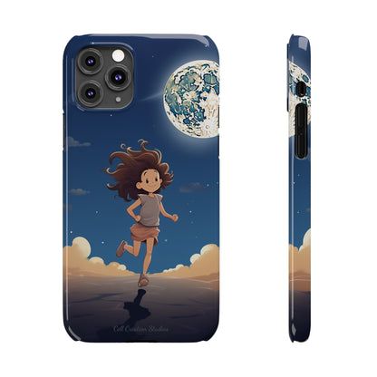 Introducing the "Moonlit Runner" Cell Phone Case – Embrace Adventure with a Captivating Moonlit Design -Slim Phone Cases