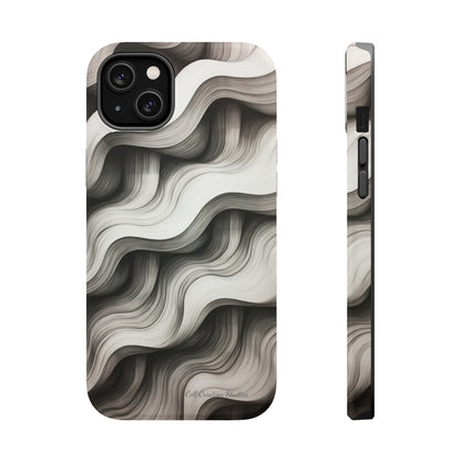 The "Geometric Waves" Cell Phone Case -MagSafe Tough Cases