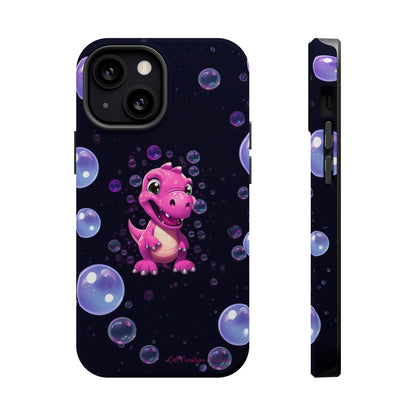 "Dino Glam" Glitter Dinosaur Phone Case -MagSafe Tough Cases