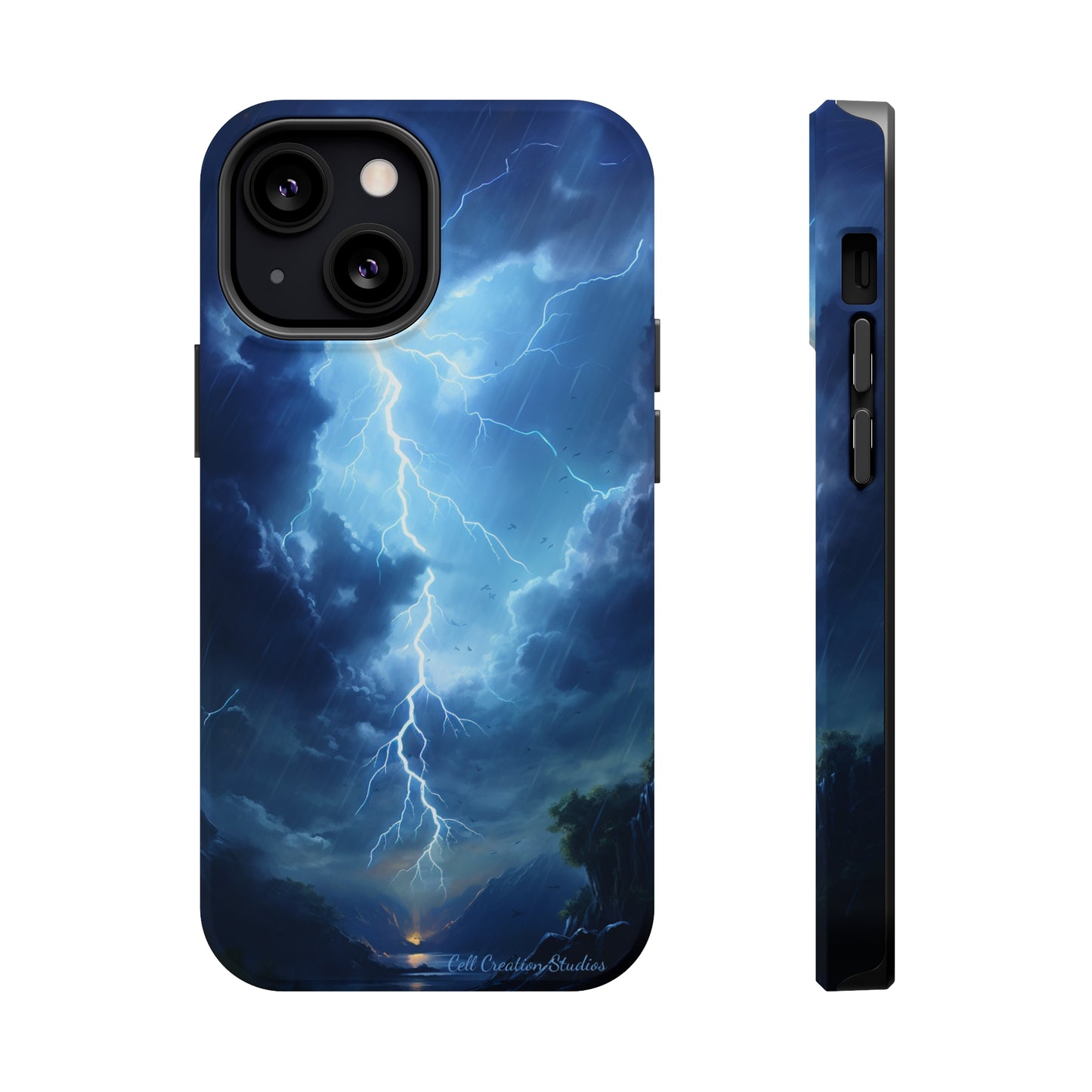 Introducing the "Stormy Serenity" Cell Phone Case – Embrace Nature -MagSafe Tough Cases