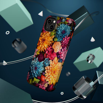 Introducing the "Floral Harmony" Cell Phone Case – Elevate Your Style with Nature's Grace -MagSafe Tough Cases