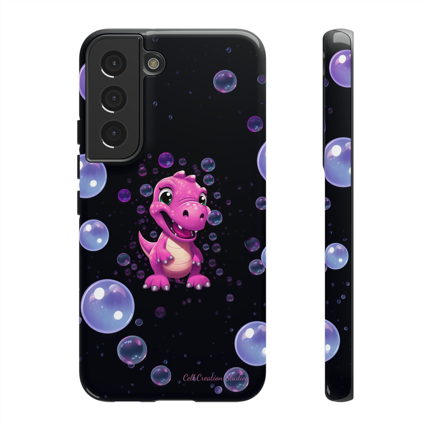 "Dino Glam" Glitter Dinosaur Phone Case -Tough Cases