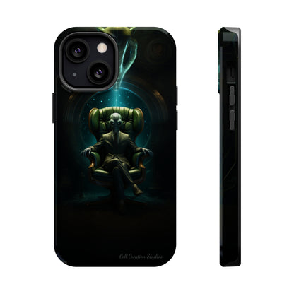 Introducing the "Galactic Advisor" Cell Phone Case - Embrace Alien Wisdom -MagSafe Tough Cases