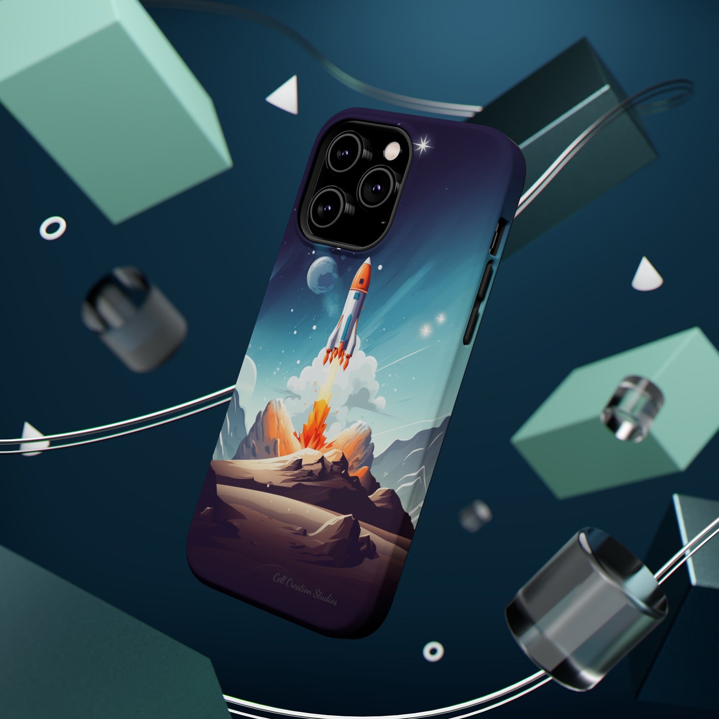 Introducing our "Galactic Odyssey" Cell Phone Case – Launch Your Device into Adventure -MagSafe Tough Cases