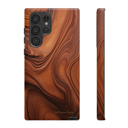 The "Natural Elegance" Wood Pattern Phone Case-Tough Cases