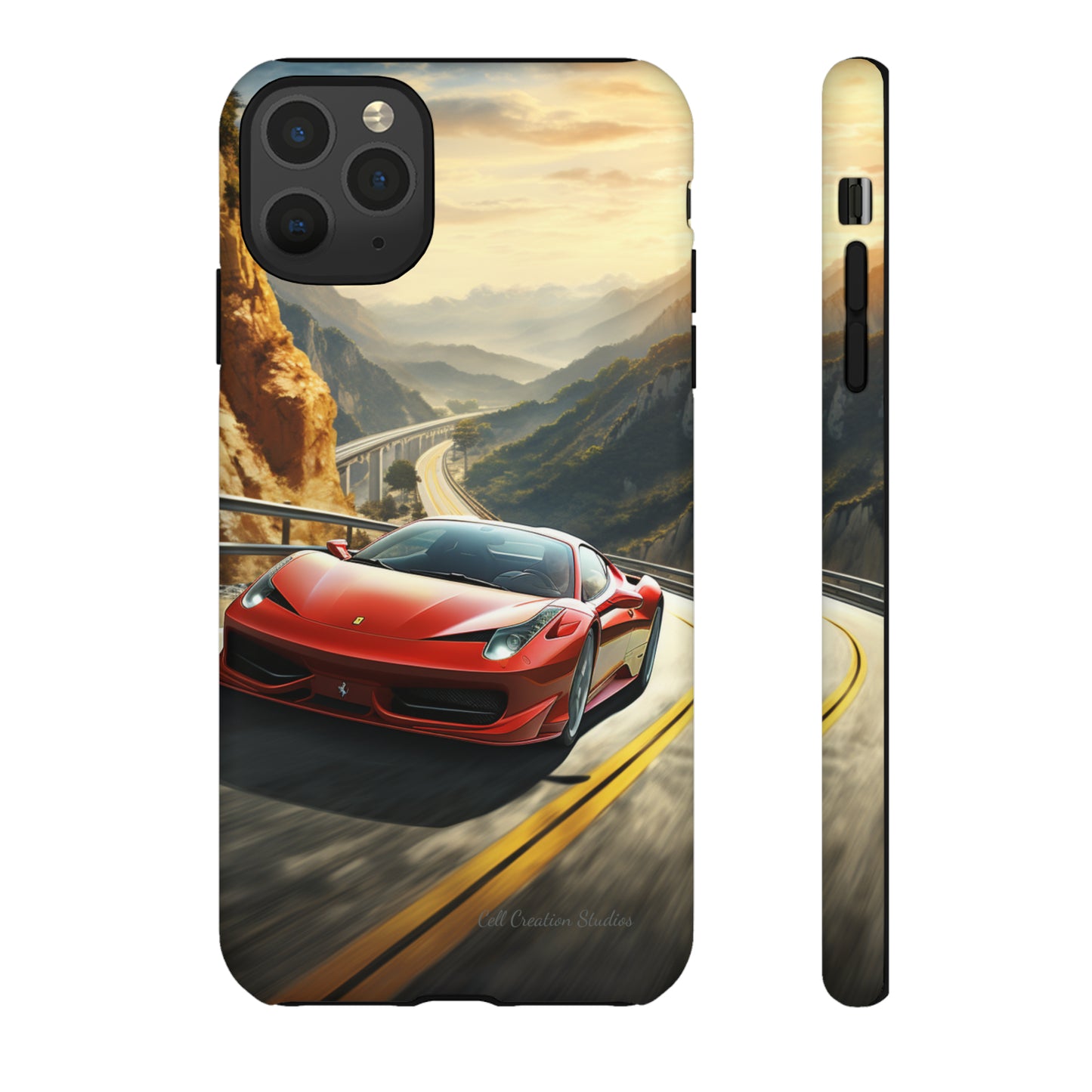 "Mountain Majesty Ferrari Edition" -Tough iPhone Cases