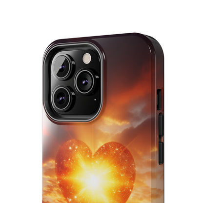 Introducing the "Sunlit Heart" Cell Phone Case – Embrace Love and Radiance -Tough Phone Cases