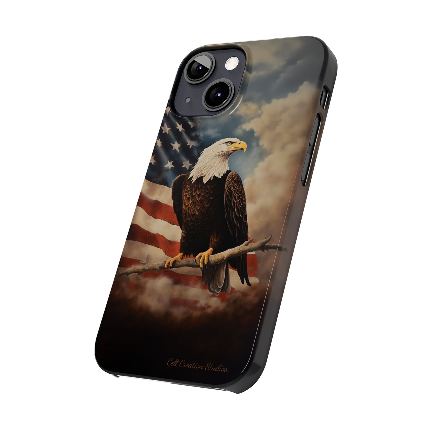 Introducing the "Eagle's Majesty" Cell Phone Case – Soar with American Pride -Slim Phone Cases