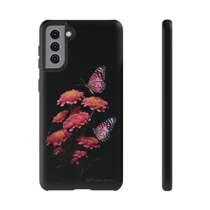 "Achillea Desert Eve Deep Rose & Butterfly" Phone Case -Tough Cases