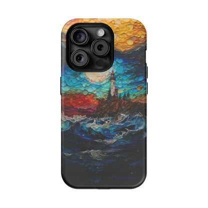 "Coastal Canvas Guardian" -MagSafe Tough iPhone Cases