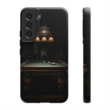 "Elevate Your Game: Pool Table-Themed Phone Case for Billiards Enthusiasts" -Tough Cases