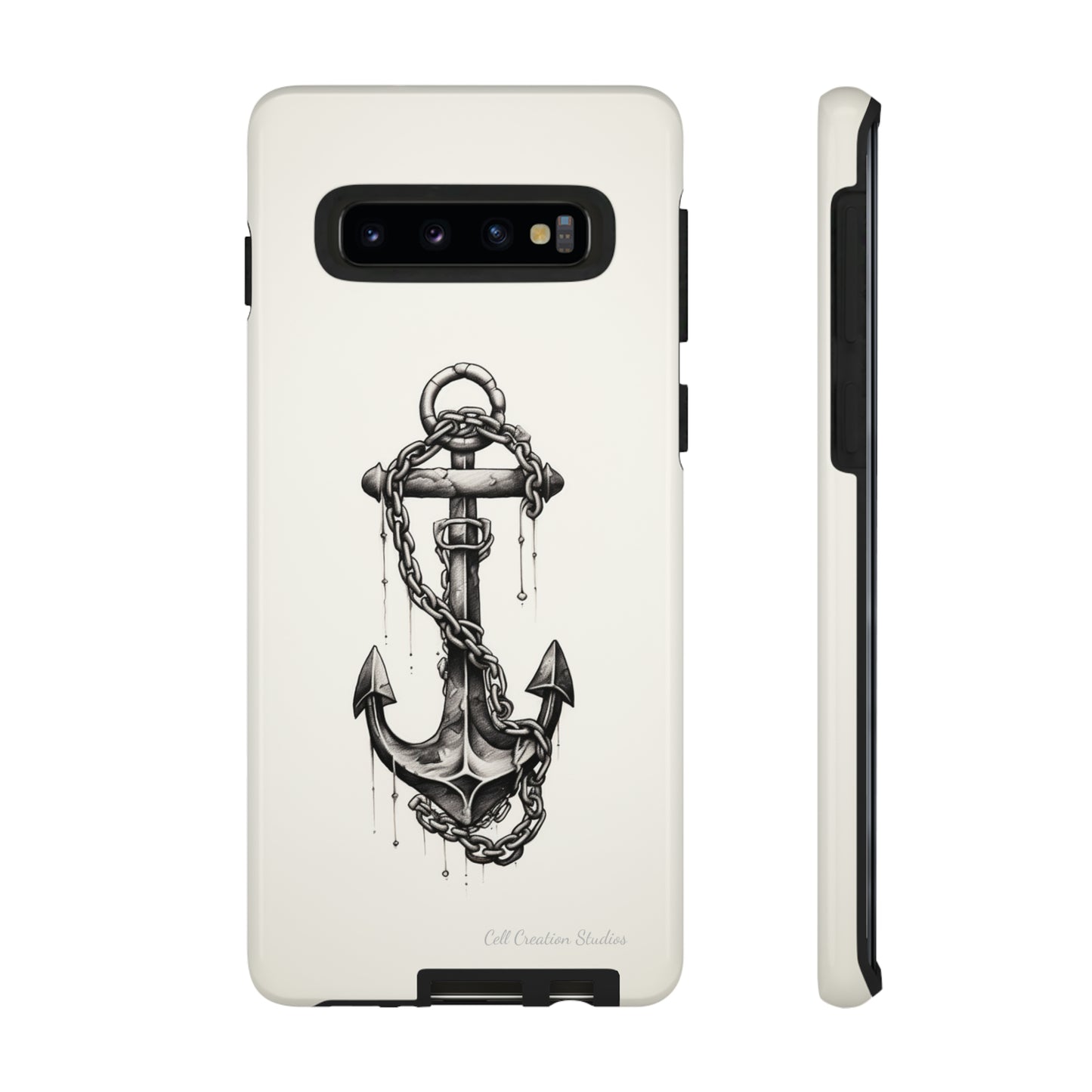 "Nautical Elegance Anchor" -Tough Samsung Phone Cases