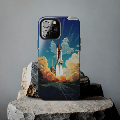 Introducing the "NASA Space Shuttle Launch" Cell Phone Case – Elevate Your Style to New Heights -Tough Phone Cases