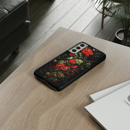 "Floral Serenade Elegance" -Tough Samsung Phone Cases