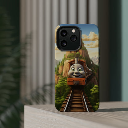 The "Mountain Journey Train" Character Phone Case -MagSafe Tough Cases