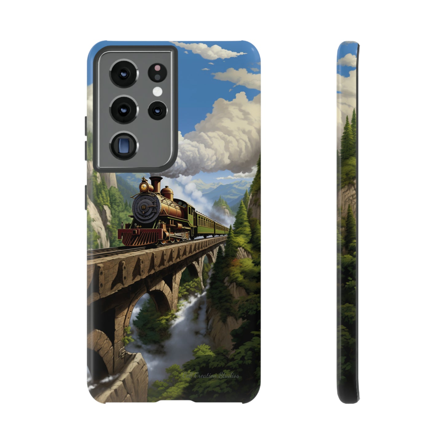 The "Scenic Mountain Train" Phone Case -Tough Cases