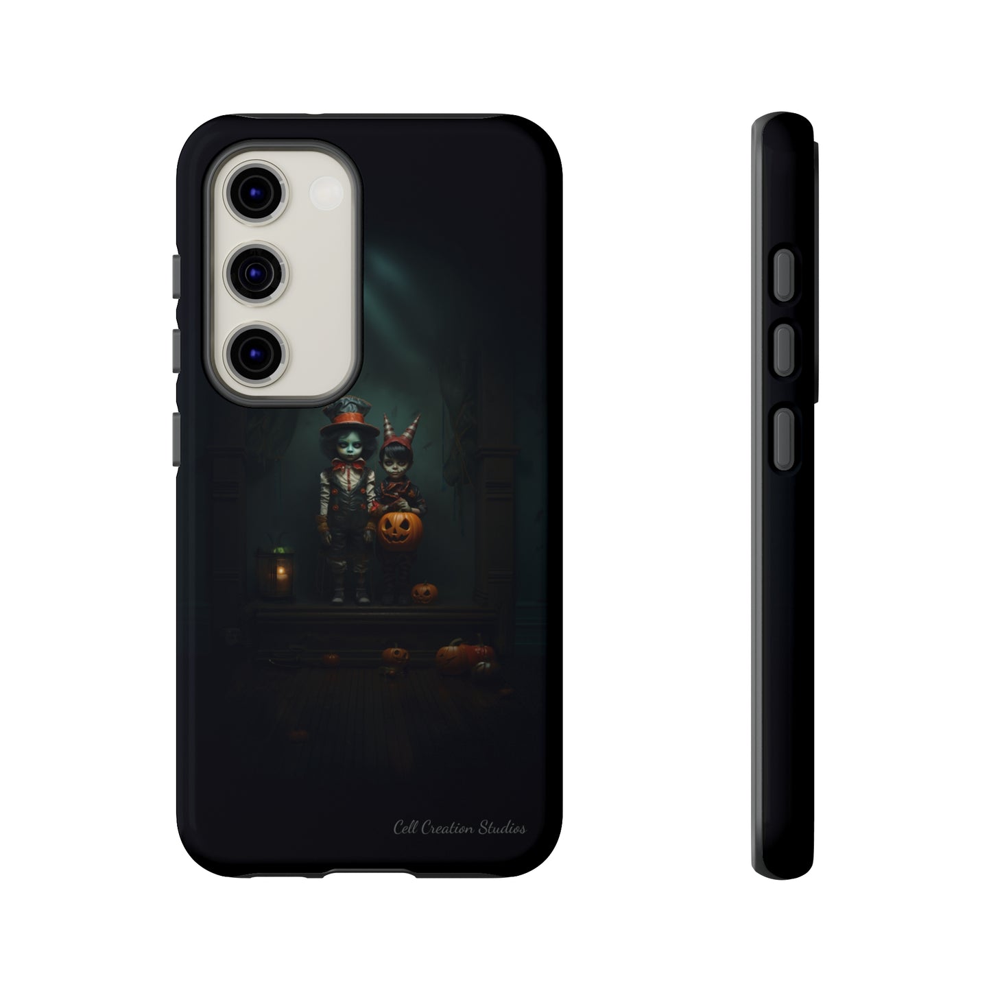 Introducing the "Haunted Halloween Kids" Cell Phone Case – A Glimpse into Spooky Wonder -Tough Cases