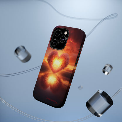 Introducing the "Sun-Kissed Heart" Cell Phone Case – Radiate Love and Light -MagSafe Tough Cases